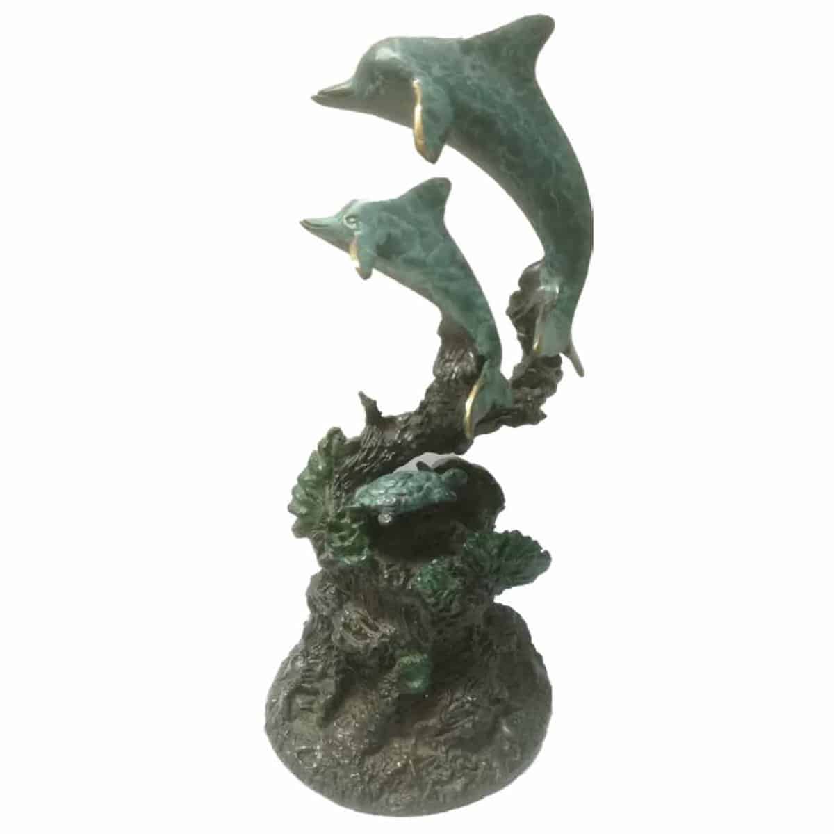 Small Dolphin Pattina Ash Urn